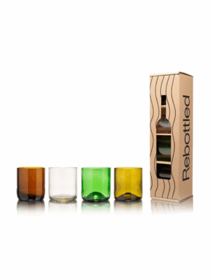 Produktbild Wasserglas 4er bunt 230ml von Rebottled