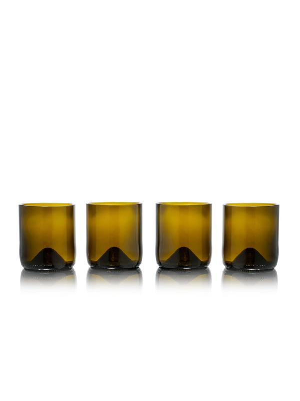 Produktbild Wasserglas 4er olivbraun 230ml von Rebottled