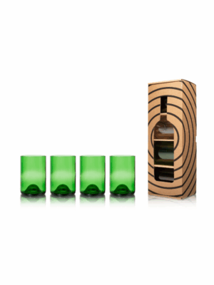 Produktbild Wasserglas 4er grün 330ml von Rebottled