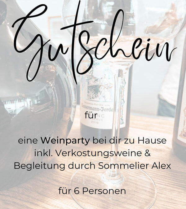 Wein-Homeparty: Verkostung bei dir zuhause