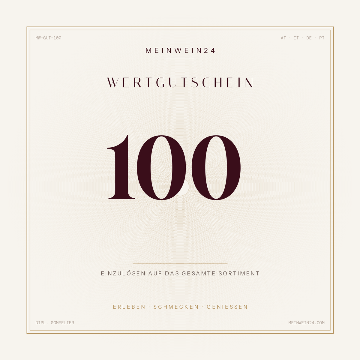 Wertgutschein 100 Euro