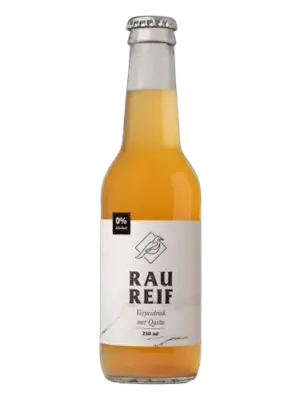 Raureif Verjusdrink mit Quitte Flasche